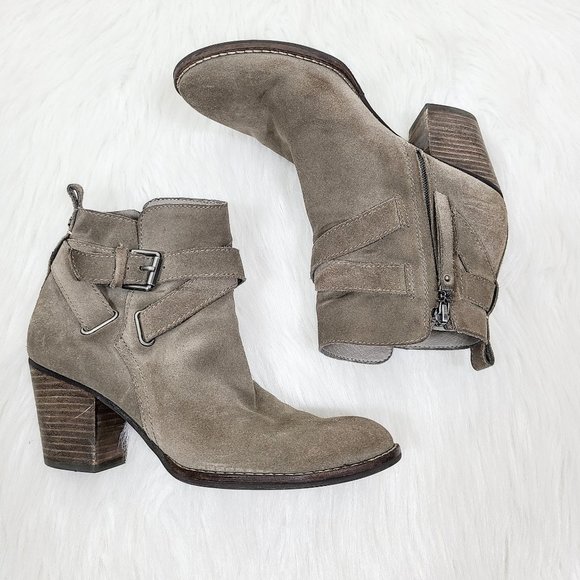 Sam Edelman Shoes - Sam Edelman Suede Buckle Morris Booties